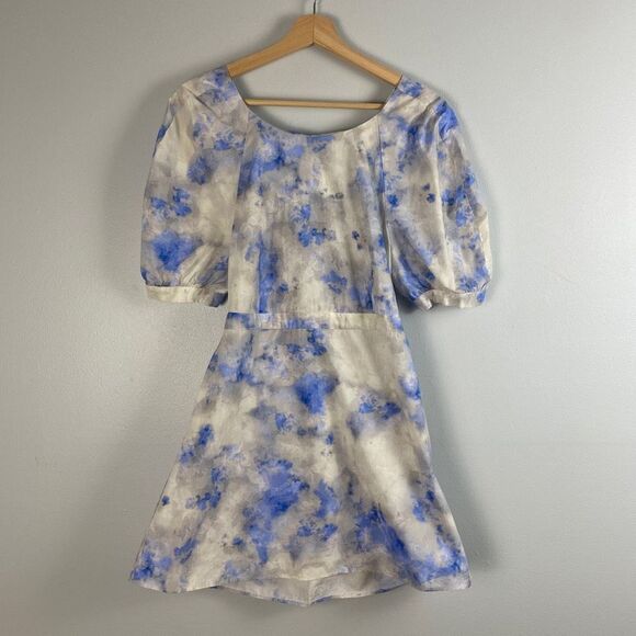 Baum und Pferdgarten Adalane Tie Back Puff Sleeve Mini Dress - Picture 2 of 10